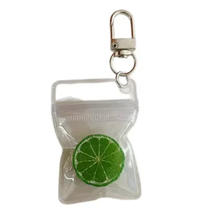 Simulated Half cut Lemon Keychain Bag Charm Phone Charm Bestie Small Gift