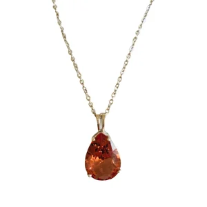 Single Stone Necklace Silver Chain Natural Zulatanite Necklace Gold Plated Jewelry With Gemstones