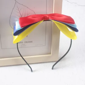 Snow White Bow Headband Cute Girls Hair Decor