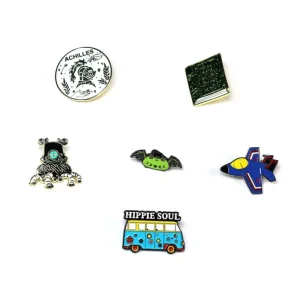 Soft Hard Enamel Pin Backing Card Badge Brooch Supplier Screen Printing Custom Lapel Enamel Pin