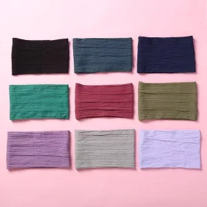 Soft Jacquard Nylon Baby Headband Super Stretchy Wide Edge Hair Band Comfortable Newborn Toddler Girls Hair Accessories