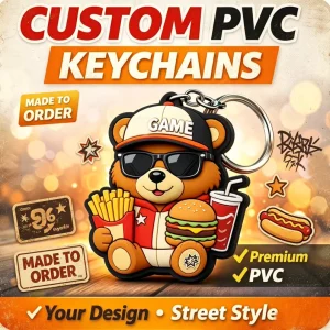 Soft PVC Keychain Custom 3D Rubber Personalized Shape Cartoon Character Keyring Gift OEM Factory