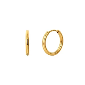 Source Factory Geometric Channel Inlaid Ear Studs Unisex Simple Fashion Accessory Custom Engrave Logo OEM ODM