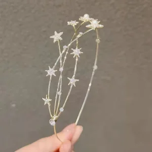 South Korea New Arrival Starry Women’s All Match Court Style Vintage Thin Outdoor Hair Securing Clip Mori Girl Headband