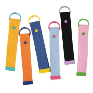 South Korean INS Wind DIY Keychain 32mm Stock With Water Cup Canvas Keychain Low MOQ