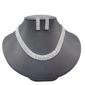 Sparkling Crystal Rhinestone Bridal Jewelry Set for Women