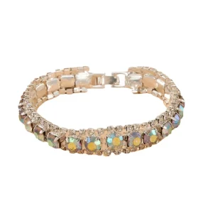 Sparkling Diamond Colorful Bracelet Bridal Handwork Wedding Party Accessories