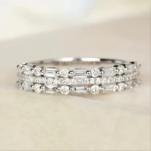 Sparkling Zircon Finger Rings Women Fashion Jewelry Wedding Party Silver Gold Rose Gold Plated Elegant Zircon Rings