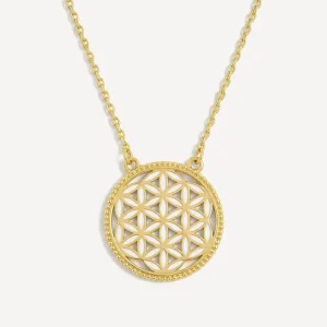 Spiritual Necklace 18k Gold Plated Brass Healing Stone Crystal Custom Spiritual Jewelry