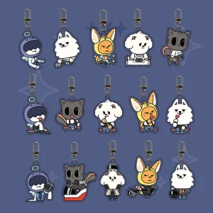 Spot New TT Cartoon Image Acrylic Double Sided Key Chain Pendant Decorative Gift Periphery UV Printed Brand Fashion Trend