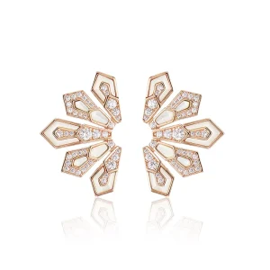 Spring Ice Crystal Shaped Earrings Luxury Fashion Couple Style Brass Zirconia Jewelry Factory Direct Sales