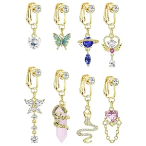 Stainless Steel Body Jewelry Long Gold Series for Parties and Engagement