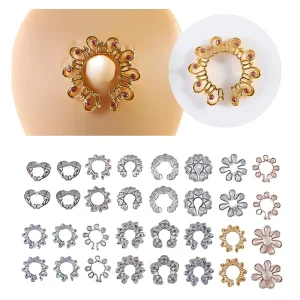 Stainless Steel Body Jewelry Sexy Peach Heart Nipple Rings