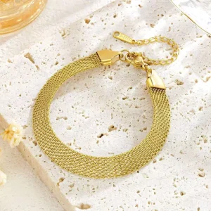 Stainless Steel Bracelets Hippie Gothic Pearl Chain Pendants Fashion Bracelet for Women Jewelry