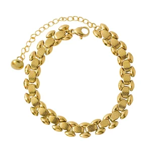 Stainless Steel Chain High Quality 18K Gold Plated Fashion Bracelet Waterproof Jewelry for Women No Fading Bijoux