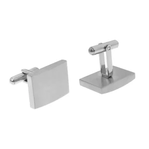 Stainless Steel Cufflinks Set Luxury Gold Plated Custom Logo Engraved Cufflinks for Men Wedding Anniversary Father Birthday Gift