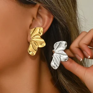 Stainless Steel Fashion Designer Earrings Geometric Irregular Earring for Women Stud Earrings