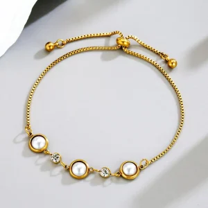 Stainless Steel Handmade Bracelet Fashion Attractive Women’s Jewelry Pullable Chain Bracelet