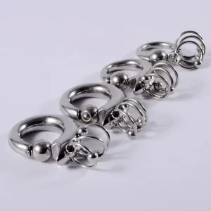 Stainless Steel Heavy Ear Weight Opening Loop Ear Tunnel BCR Piercing Body Unisex Jewelry 10mm