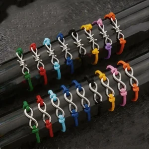 Stainless Steel Infinity Symbol Charm Colorful Milan Rope Braided Wristband Eternal Love Couples Bracelet Fashion Jewelry