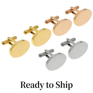 Stainless Steel Jewelry Fashion Mens Cufflinks Luxury Design Waterproof Shirt Accessories for Gentleman