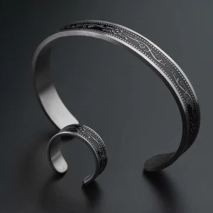 Stainless Steel Jewelry Set Custom Name Bangles Cuff Bangle Bracelets for Men Women Classic Jewelry Gift