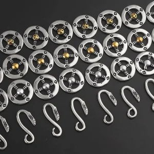 Stainless Steel Necklace Accessory Featuring Cross Wheel Disc With Chain Eagle Hook Tai go Chain Costume Jewelry Sets
