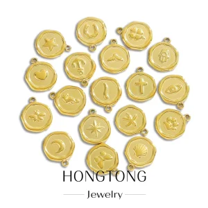 Stainless Steel Round Animal Trendy Fashion Accessories for DIY Making Charms Pendants