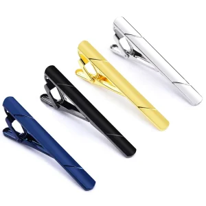 Stainless Steel Tie Clips Custom Logo Gold Blank Pins Tie Bars Cuff Links & Tie Tlips Men