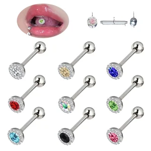 Stainless Steel Tongue Nail Stainless Steel Nipple Ring Body Piercing Jewelry EAR Jewelry