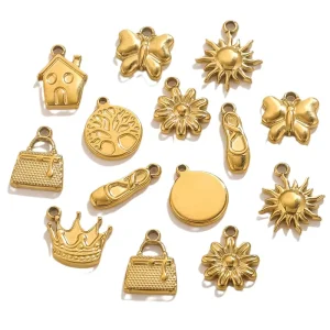 Stainless steel fashion jewelry pendants charms DIY jewelry accessories fashion pendants charms