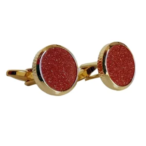 Stand Agate Stone Elegant Cufflinks Custom Mens Suit Shirt Fashion Accessory Wedding Tuxedo Trendy Jewelry Gift Set