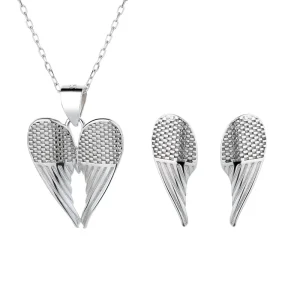 Sterling Silver Angel Wings Charm Pendant Fits Earrings