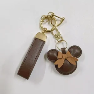 Style Fashion Animal Bow Knot Bag Charms Leather Car Key Chain Accessories Custom Luxury Keychain