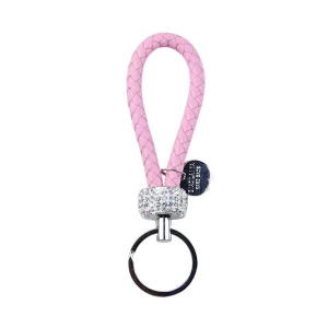 Style Luxury Diamond Designer Key Chain Leather Accessories Car Key Ring Charm Women Bag Charm Car Keychain