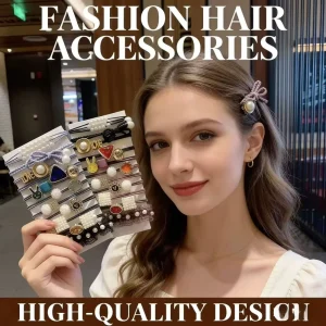 Stylish Fashion Hair Ties Set Elegant for Daily Womens Hair Accessory Set for Adults Pearl Hair Accessories Trendy Hair Decor