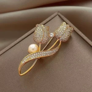 Stylish Tulip Shaped Brooches an Ideal Embellishment for Women’S Outfits