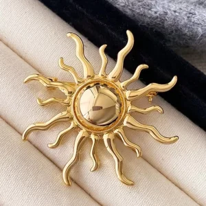 Stylish and versatile sun inspired brooches for men and women clothing accessories holiday party gifts
