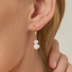 Summer Anti fading Natural Freshwater Pearl Pendant Earrings and Exquisite Jewelry for Ladies Stock Earrings