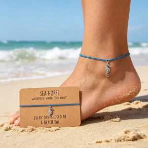 Summer Beach Ocean Anklets Sea Turtle Sea Horse Dolphin Starfish Lotus Mermaid Sand Dollar Sea Shell Charm Bracelet Anklet