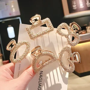 Summer New Design Korean Women’s Alloy Small Claw Hair Clip Fashion Hair Accessories