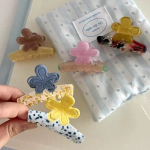 Summer Sweet Flower Hairclip Small Half up Custom Hair Clip Ganchos De Mujer Para Cabello Presilhas De Cabelo