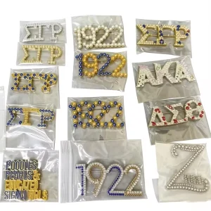 Supports Customized Sorority Greek Letter Delta AKA Zeta Sigma Gamma Rho Themed Fashion Brooches