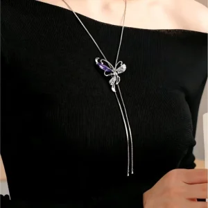Sweater Chain Simple Niche Long Necklace Pendant Light Luxury High end Tassel Accessories Pendant