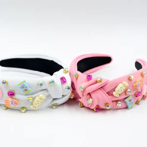 Sweet Candy Knotted Headbands Multi Color Hair Hoops Cute Dessert Themed Hair Accessories