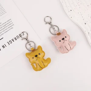 Sweet Cat PU Leather Bag Charm, Stylish Decorative Accessory for Women’s Handbags Backpacks Luggage