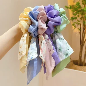 Sweet Cute Bow Hair Rope Fashion Women’s Headdress Advanced Sense Girls Jewelry and Hair Accessories