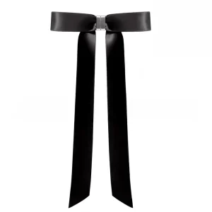 Sweet Magnetic butterfly Knot Hairpin Detachable Satin Ballet style Flowing Ribbon Hairpin for Back of head Hair Accessories