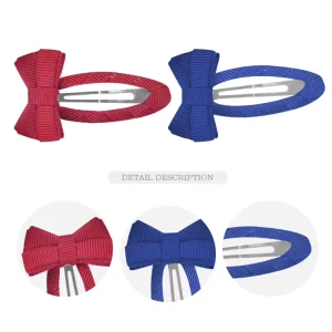 Sweet Style Kids Hair Clips Ribbon Butterfly and Ribbon Hair Bow Fashion Accessories Children’s Hair Clips 5.8cm Gift HX