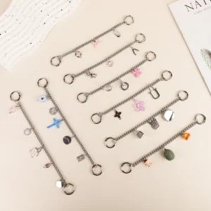 Sweet Treats Bag Chain Playful Mini Food Cute Personalized Whimsical Crystal Bag Charms